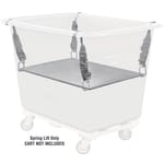 Royal Basket Spring Platform Lift to Fit 16 Bushel Poly Trucks (PSN), Gray